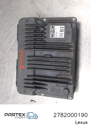 2782000190 - Блок керування впорскуванням палива Lexus ES 250 - 300 - 330 2023