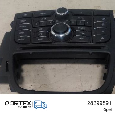 28299891 - Панель радіо мультимедіа Opel Astra J 2013