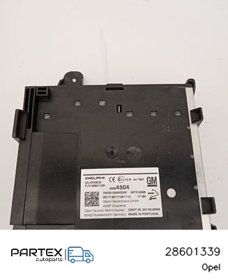 28601339 - Панель радіо мультимедіа Opel Astra K 2016