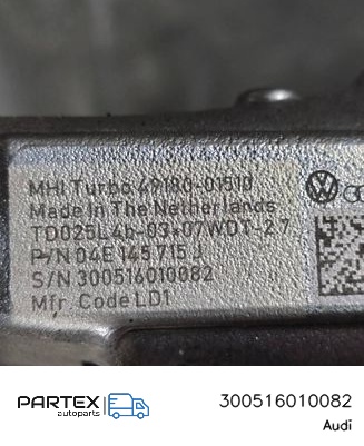300516010082 Турбіна Audi A4 S4 B9 2016