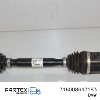 316008643183 Піввісь передня BMW X3 G01 2022