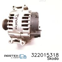322015318 Генератор Skoda Superb B8 (3V) 2020