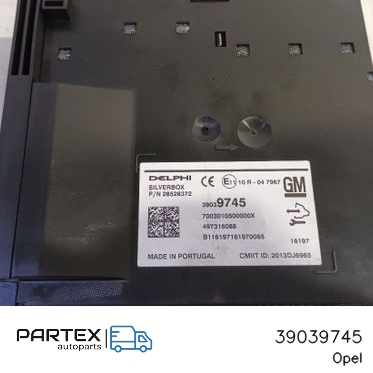 39039745 - Панель радіо мультимедіа Opel Astra K 2016