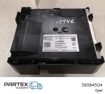 39084504 - Панель радіо мультимедіа Opel Astra K 2017