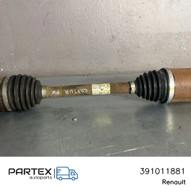 391011881 Піввісь передня Renault Captur II 2021
