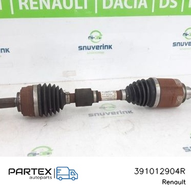 391012904R Піввісь передня Renault Captur II 2022