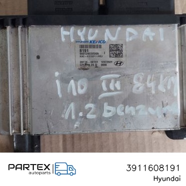 3911608191 - Блок керування двигуном Hyundai i10 2019