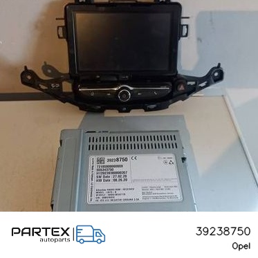 39238750 - Панель радіо мультимедіа Opel Astra K 2021