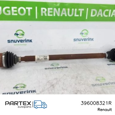 396008321R Піввісь задня Renault Twingo III 2021