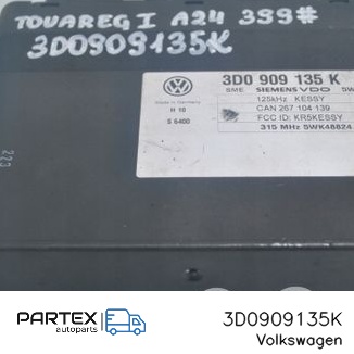3D0909135K - Блок комфорту Volkswagen Touareg I 2008