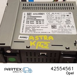 42554561 - Панель радіо мультимедіа Opel Astra K 2019