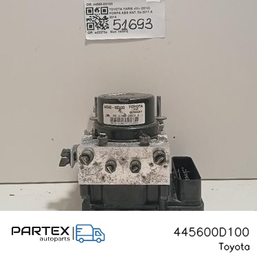 445600D100 - Блок керування ABS Toyota Yaris 2011