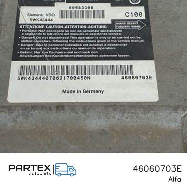 46060703E - Блок керування Airbag Alfa Romeo GT 2003