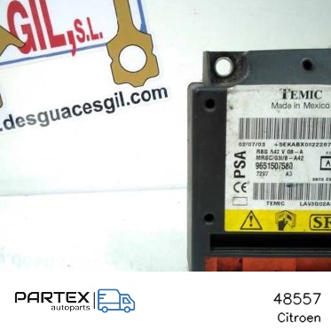 48557 - Блок керування Airbag Citroen C3 Pluriel 2003