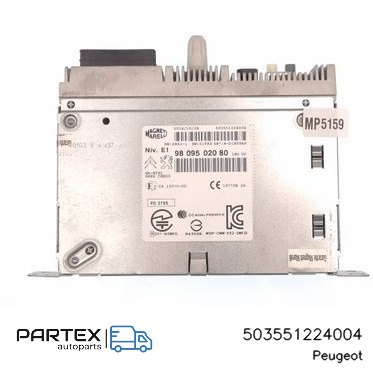 503551224004 - Панель радіо мультимедіа Peugeot 208 2013