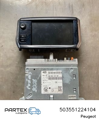 503551224104 - Панель радіо мультимедіа Peugeot 2008 I 2014