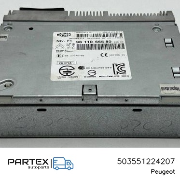 503551224207 - Панель радіо мультимедіа Peugeot 208 2015