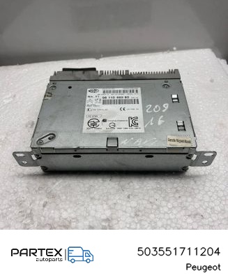503551711204 - Панель радіо мультимедіа Peugeot 208 2016