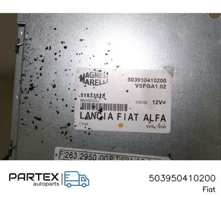 503950410200 - Блок керування ASC Fiat Qubo 2007