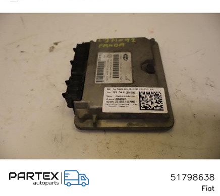 51798638 - Блок керування двигуном Fiat Panda II 2010