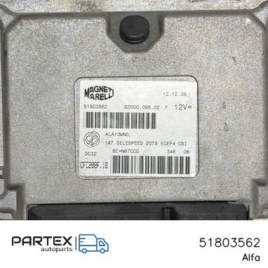 51803562 - Блок керування коробкою передач Alfa Romeo 147 2007