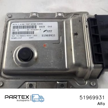51969931 - Блок керування двигуном Alfa Romeo Mito 2014