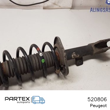 520806 - Передній амортизатор у зборі з пружиною Citroen C3 Pluriel 2012