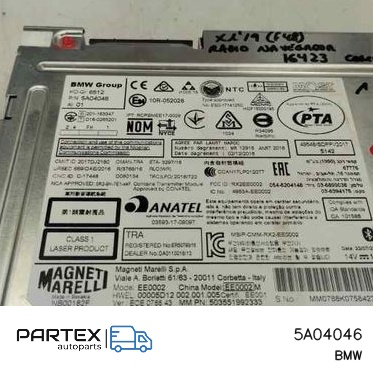 5A04046 - Панель радіо мультимедіа BMW X1 F48 F49 2015