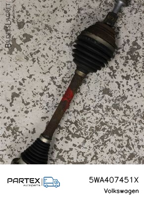 5WA407451X Піввісь передня Volkswagen Golf VIII 2021