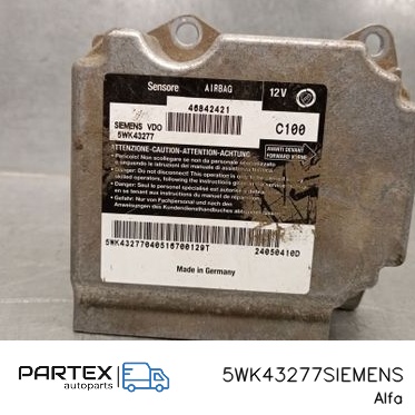 5WK43277SIEMENS - Блок керування Airbag Alfa Romeo 147 2005