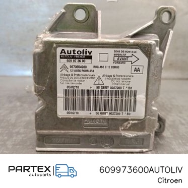 609973600AUTOLIV - Блок керування Airbag Citroen C3 2011