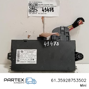 61.35928753502 - Блок комфорту Mini One - Cooper R50 - 53 2009