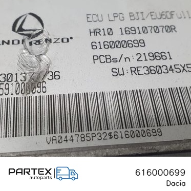 616000699 - Блок керування газовим обладнанням LPG Dacia Logan III 2020