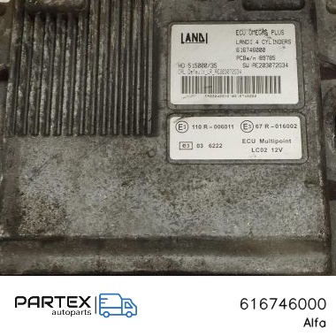 616746000 - Блок керування газовим обладнанням LPG Alfa Romeo Mito 2013