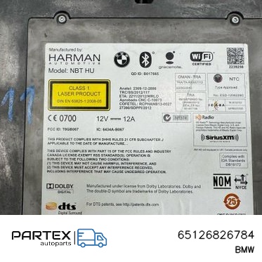 65126826784 - Панель радіо мультимедіа BMW i3 2014