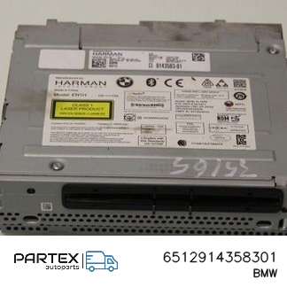 6512914358301 - Панель радіо мультимедіа BMW X3 F25 2015