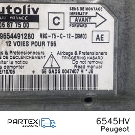 6545HV - Блок керування Airbag Peugeot 307 CC 2008