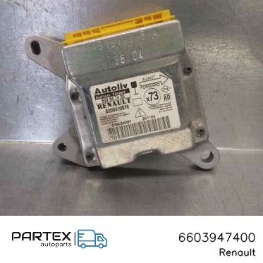 6603947400 - Блок керування Airbag Renault Vel Satis 2005
