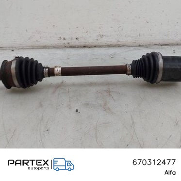 670312477 Піввісь передня Alfa Romeo Stelvio 2022