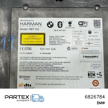 6826784 - Панель радіо мультимедіа BMW i3 2014