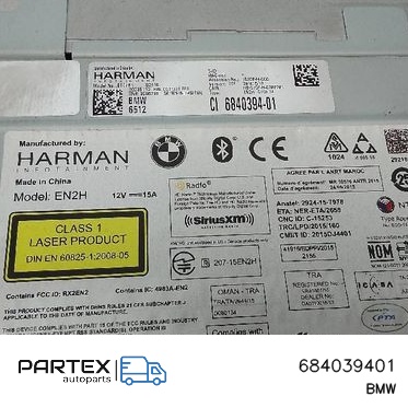 684039401 - Панель радіо мультимедіа BMW X4 F26 2014