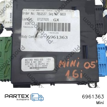6961363 - Блок комфорту Mini One - Cooper R50 - 53 2005