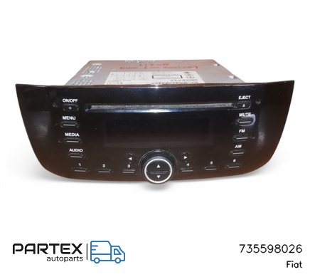 735598026 - Панель радіо мультимедіа Fiat Punto Evo 2014