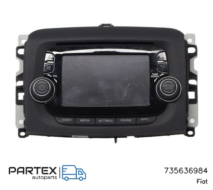 735636984 - Панель радіо мультимедіа Fiat 500L 2016