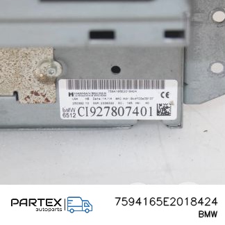 7594165E2018424 - Панель радіо мультимедіа BMW X6 E71 2014