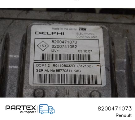 8200471073 - Блок керування форсунками Renault Twingo II 2007