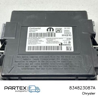 834823087A - Блок комфорту Chrysler Pacifica 2019