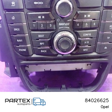 84026625 - Панель радіо мультимедіа Opel Astra J 2015