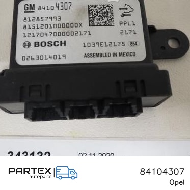 84104307 - Блок керування парктроніком Opel Ampera- E 2017