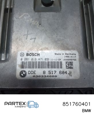 851760401 - Блок керування двигуном BMW X1 E84 2011